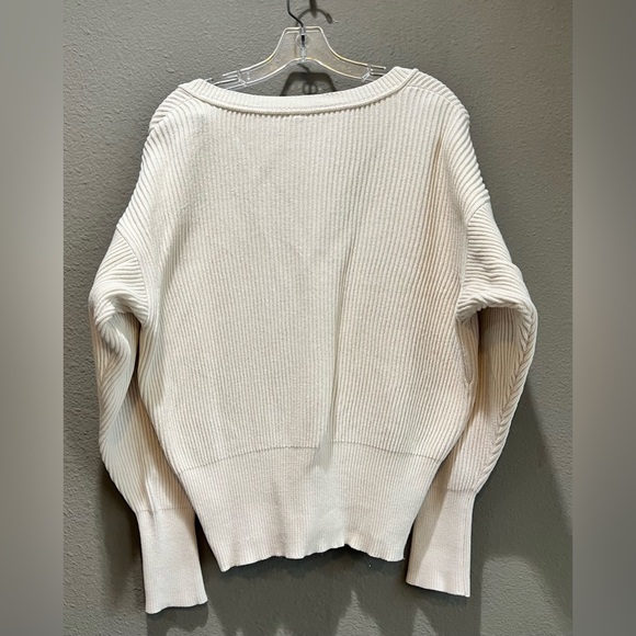 Free People Allure Soft Cream Sweet Ribbed Sweater Size Small - Picture 8 of 10